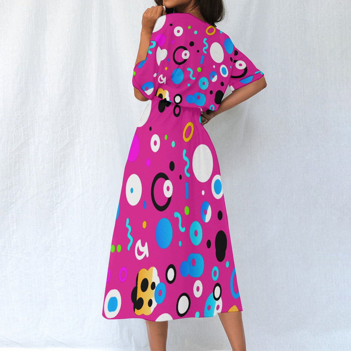 All-Over Print Women's Elastic Waist Dress