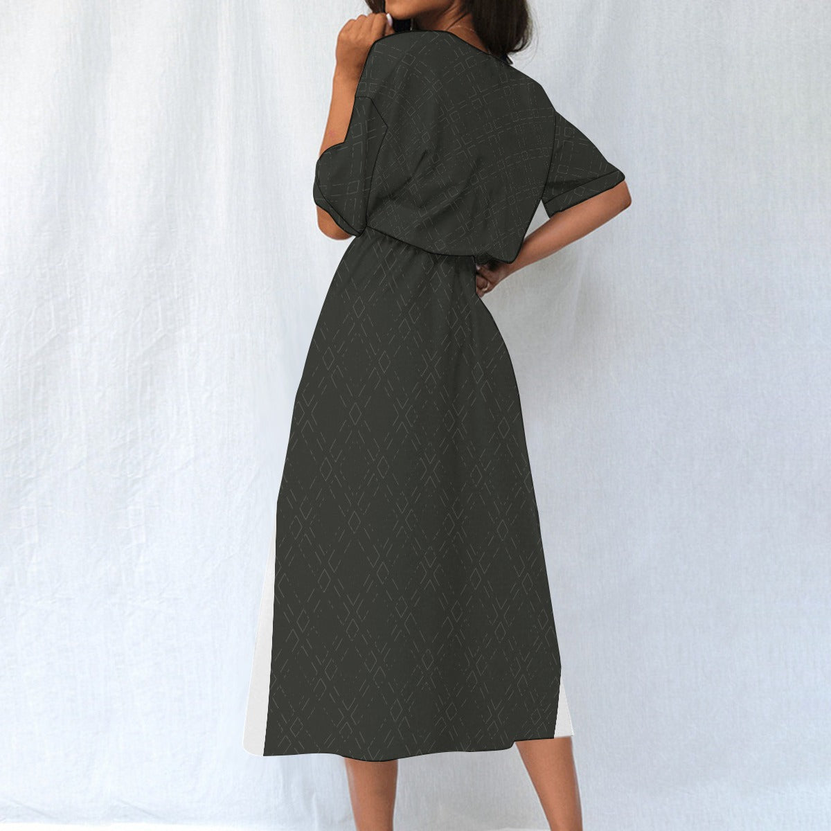 All-Over Print Women's Elastic Waist Dress