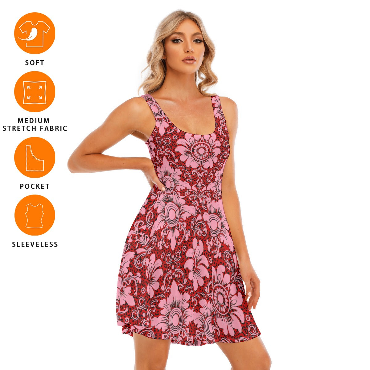 All-Over Print Women's Tank Vest Dress