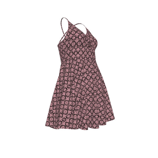 All-Over Print Women‘s Cross Cami Dress
