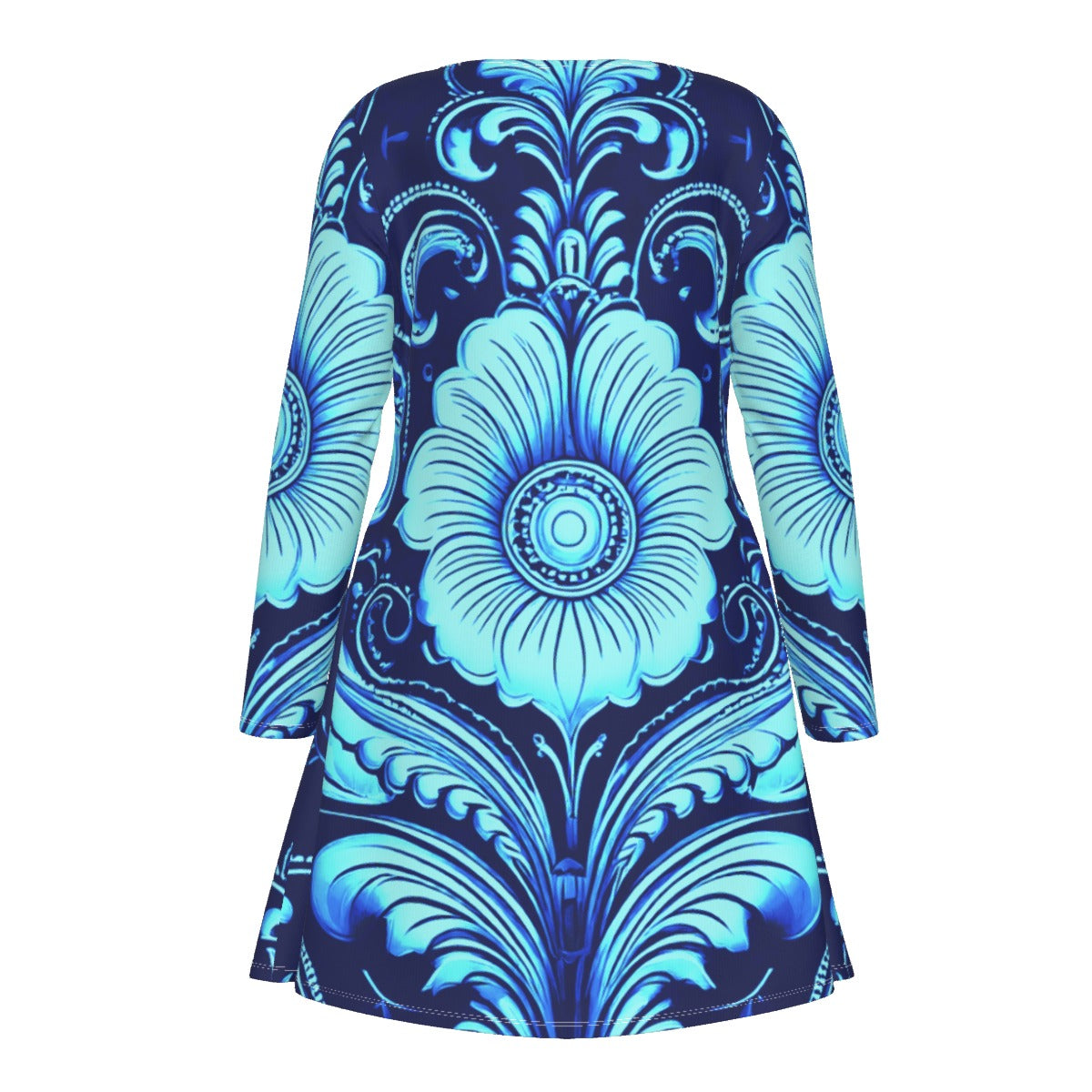 All-Over Print Women's Crew Neck Dress