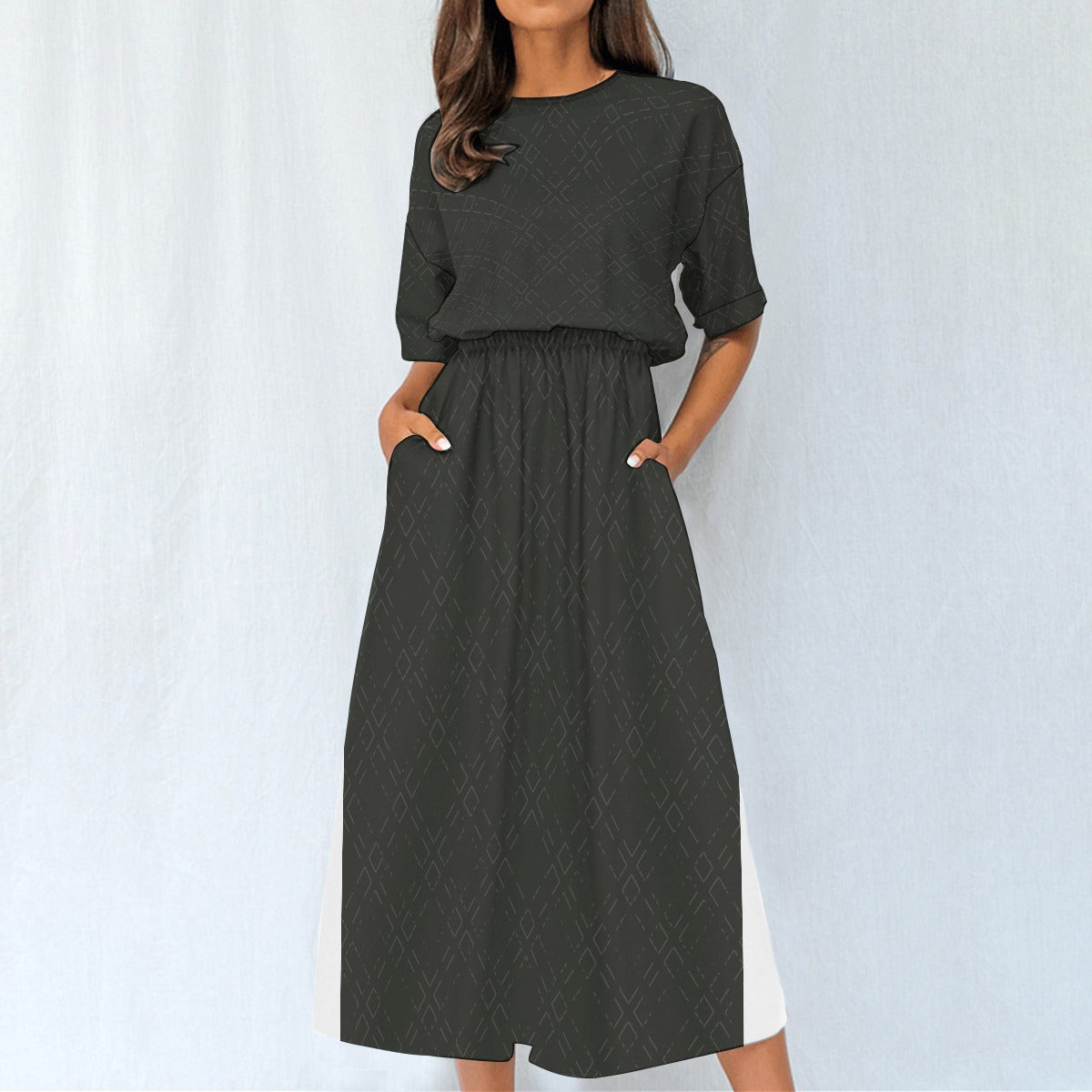 All-Over Print Women's Elastic Waist Dress